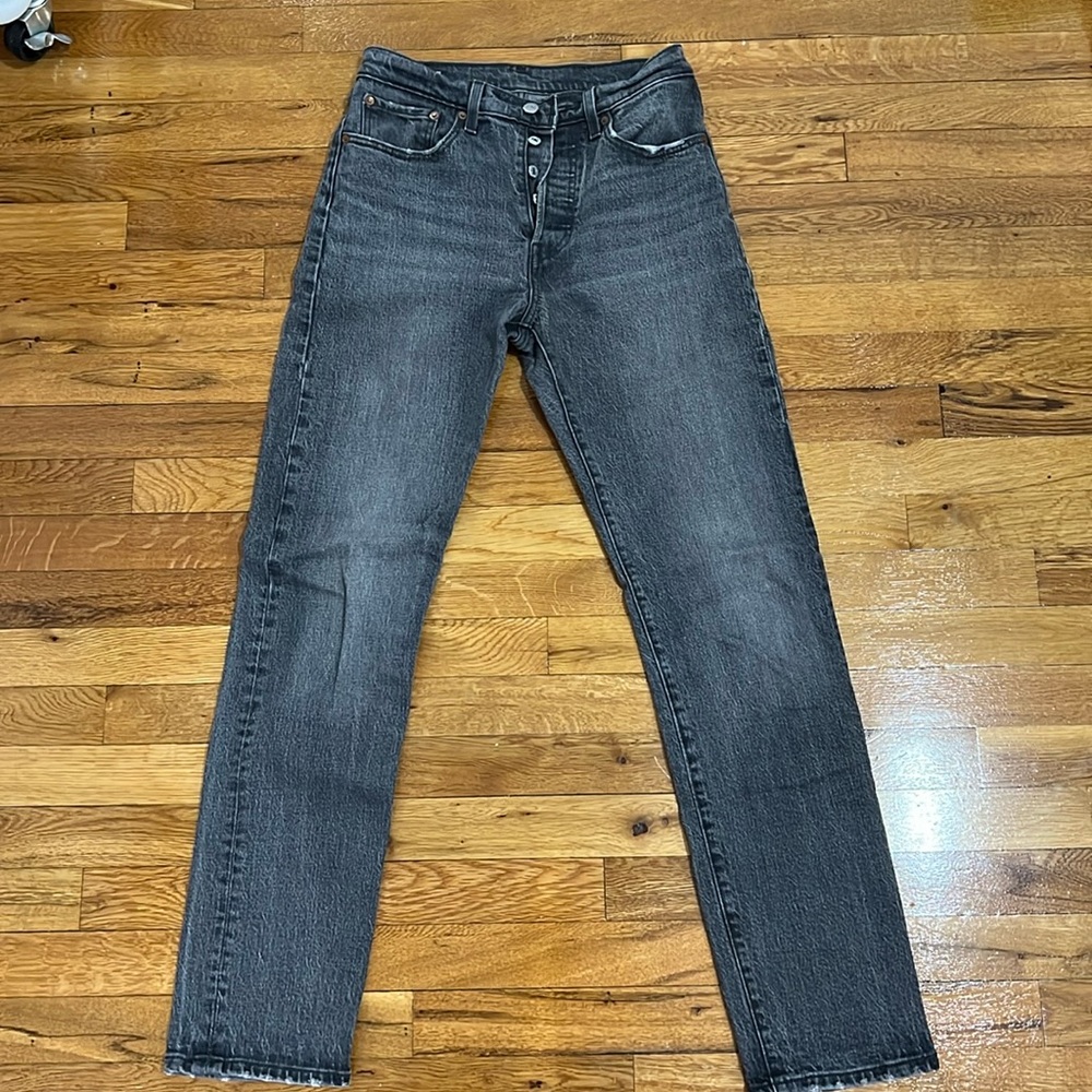 Levi’s 501s straight leg jeans in dark denim